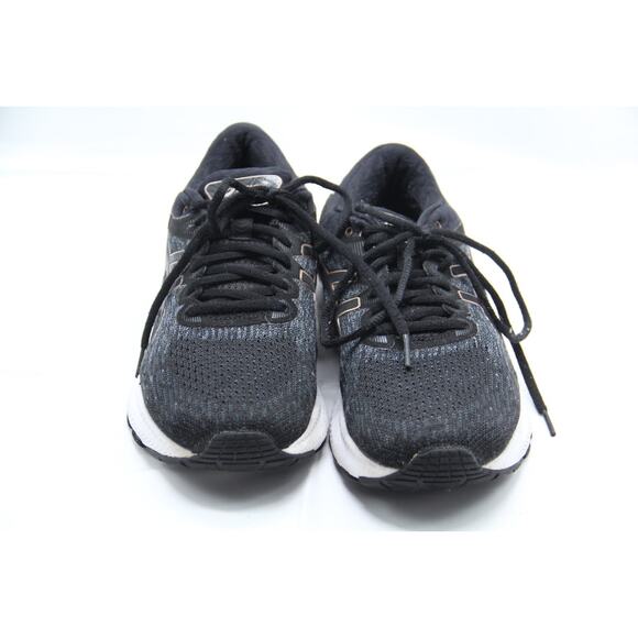 Asics Gel-Kayano 22 Running Shoes Women Size 9 Black Sneakers knit 1012A678 - Picture 2 of 7